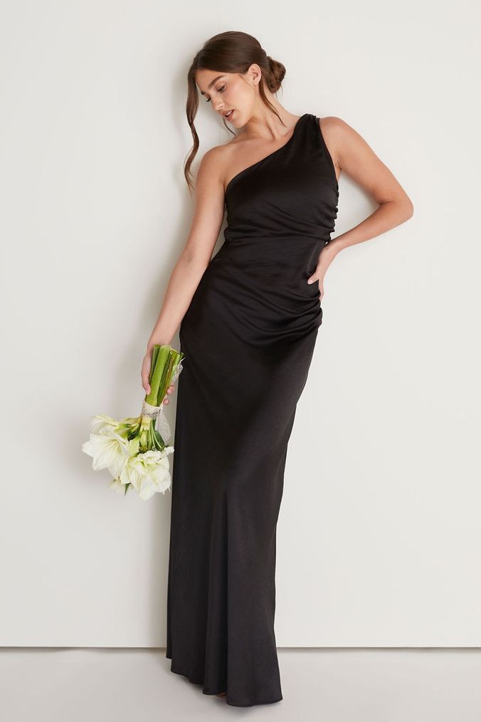Plain black gown shop