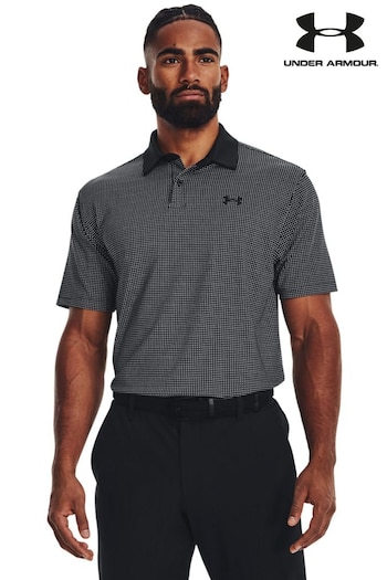 Under Armour Black Golf T2G Printed Polo Shirt (AV4614) | £45