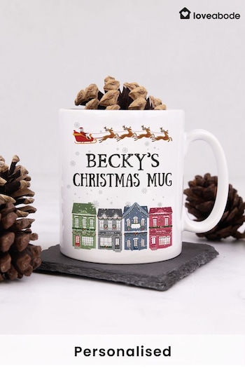 Personalised Traditional Christmas Mug by Loveabode (AV5198) | £15