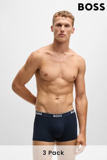 BOSS Blue Stretch Cotton 3-Pack Boxer (AV5505) | £42