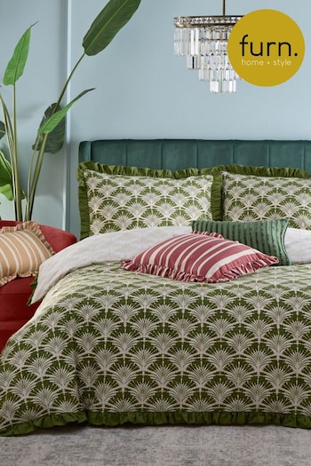 Furn Moss Deco Palm Duvet Set (AV6481) | £28 - £50