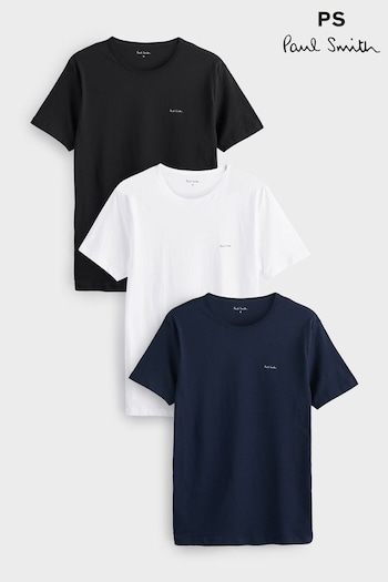 PS Paul Smith Mix Logo Lounge100% Cotton T-Shirts 3 Pack (AV7264) | £45