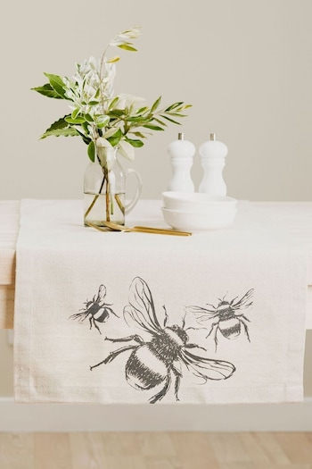 Selbrae House Linen Bee Table Runner (AV7336) | £32