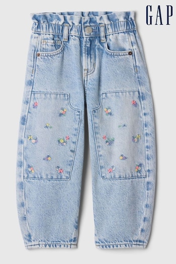 Gap Blue Floral Horseshoe Jeans (6mths-5yrs) (AV8431) | £25