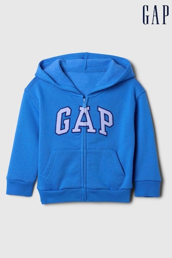 Gap Blue Logo Full Zip Hoodie (6mths-5yrs) (AV8521) | £20