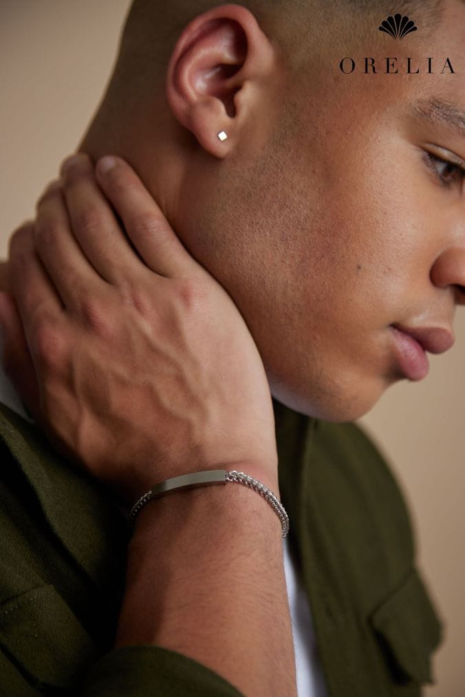 Buy Men s Jewellery Silver Online Next UK