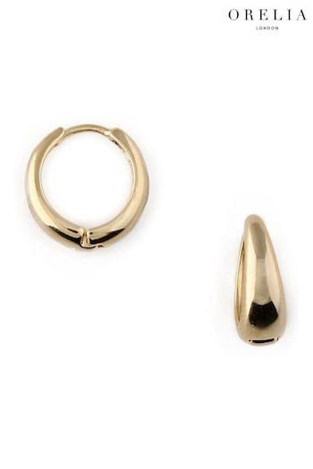 Orelia London Gold Tone Tapered Hoop Earrings (AV9372) | £22