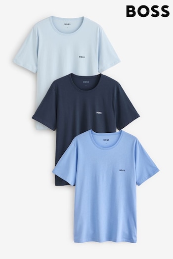 BOSS Blue Jersey Cotton 3 Pack T-Shirt (AV9423) | £45