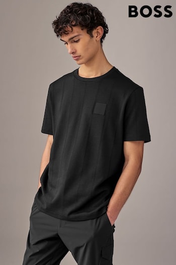 BOSS Black Cotton-Blend T-Shirt (AW0010) | £89