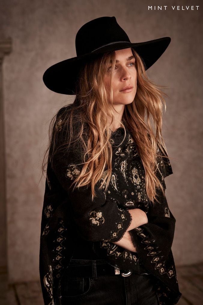 Women s Fedora Hats Ladies Black Blue Fedora Hats Next UK