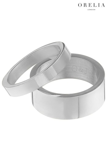 Orelia London Silver Tone Metal Stacking Ring Set (AW0086) | £25