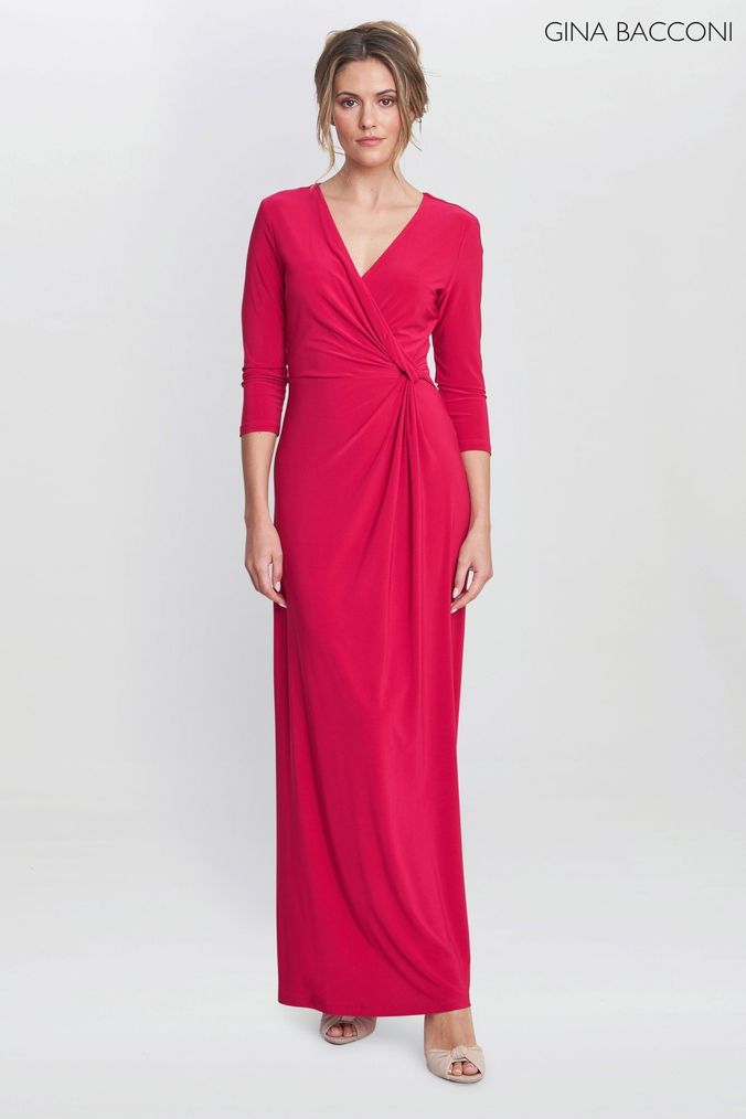 Next pink wrap dress store