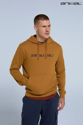 Animal Yellow Mens Driver Logo Hoodie (AW0322) | £49