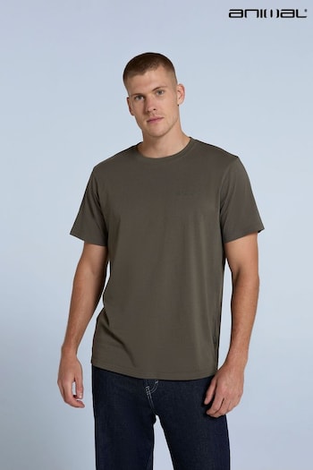 Animal Green Icon Mens Logo 100% Cotton T-Shirt (AW0348) | £18