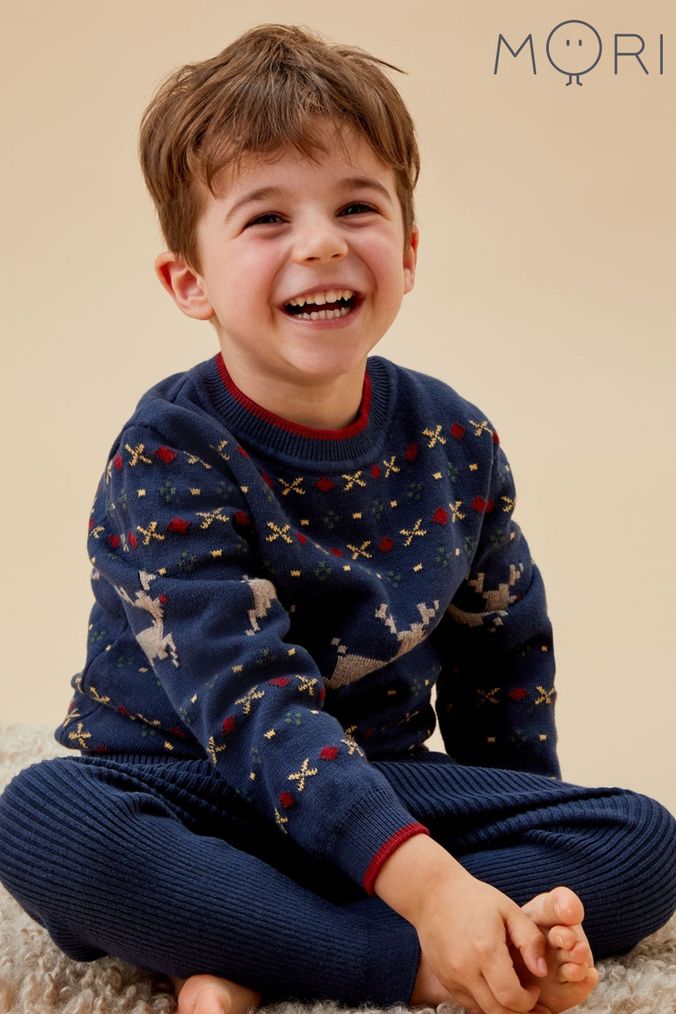 Buy Newborn Boys Newborn Girls Older Boys Younger Boys Jumpers Mori 1.5 2 Years Christmas Jumper Christmasclothing Online AspennigeriaShops