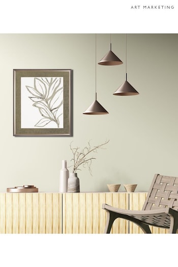 Art Marketing Natural Silhouette Leaf Wall Art (AW0440) | £75