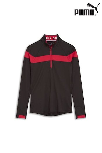 Puma Black Womens Golf Lightweight Quarter-Zip Top (AW0707) | £55