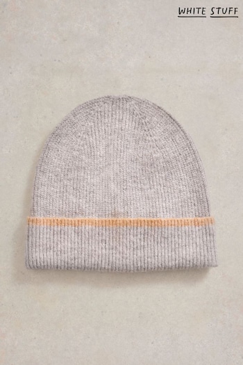 White Stuff Grey Poppy Knitted Beanie (AW0785) | £25