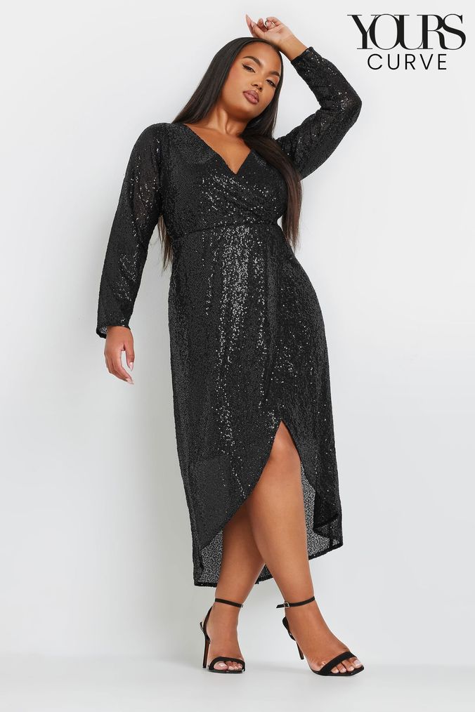 Plunge Dresses Plunge Wrap Maxi Dresses Next UK