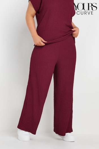 Yours Curve Red Limited Bubble Rex Trousers (AW1209) | £33