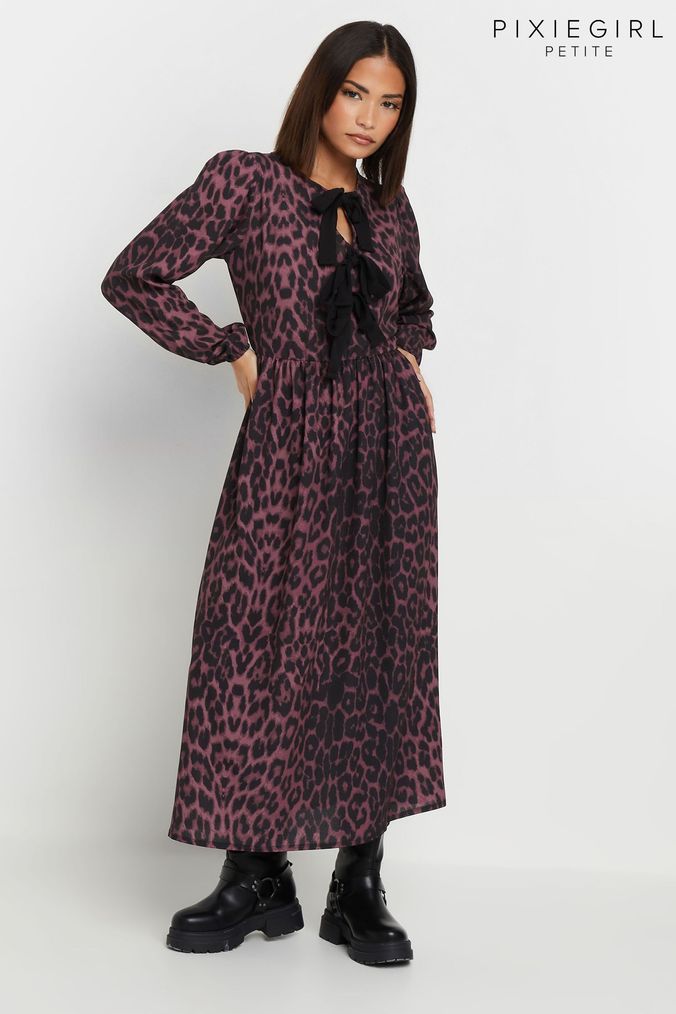 Red leopard print dress next store