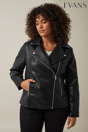 Evans PU Biker Black Jacket (AW1496) | £80