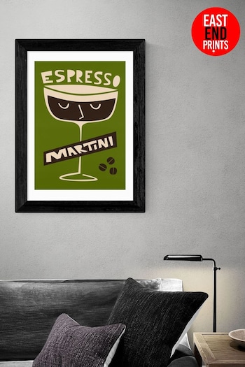 East End Prints Black Espresson Martini by Fox and Velvet (AW1905) | £45 - £120