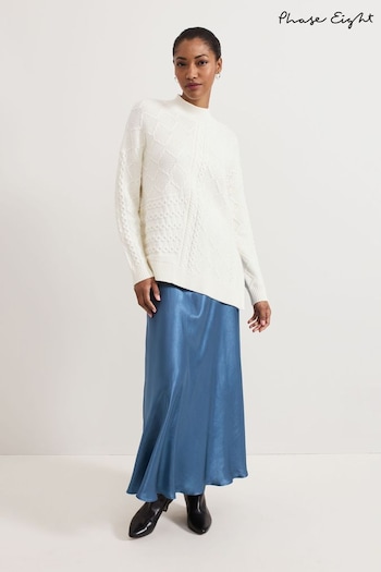 Phase Eight Blue Orla Slip Skirt (AW3018) | £85