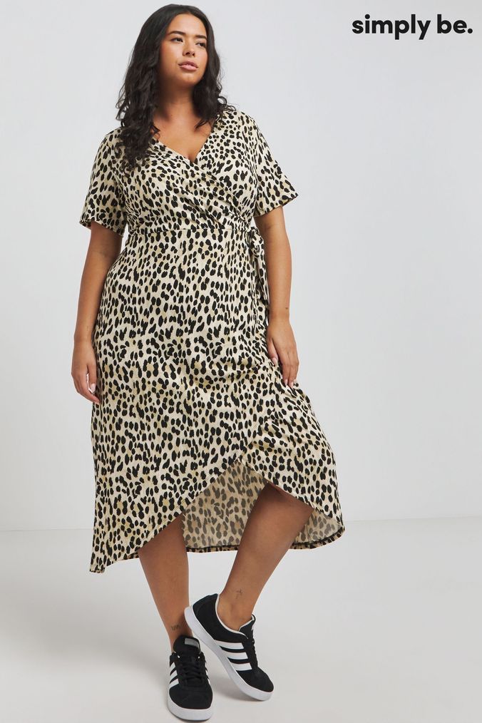 Leopard print dress simply be hot sale
