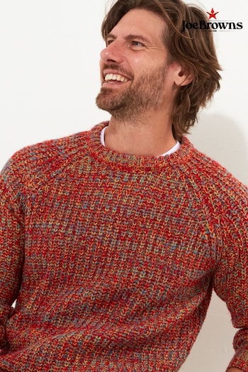 Joe Browns Orange Chunky Knit Crew Neck Jumper (AW3410) | £40