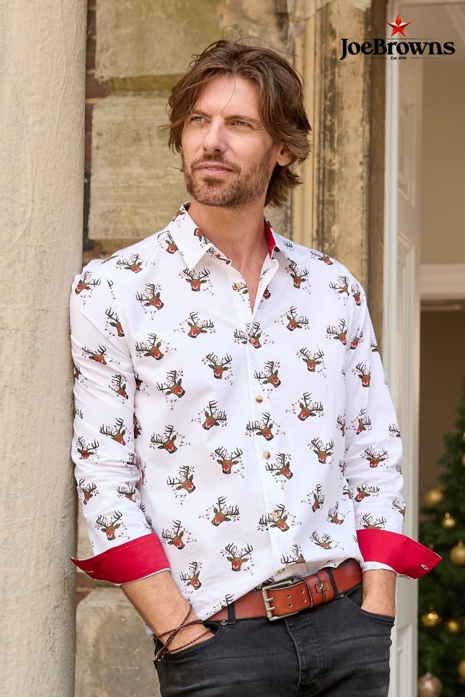Next mens christmas shirt deals