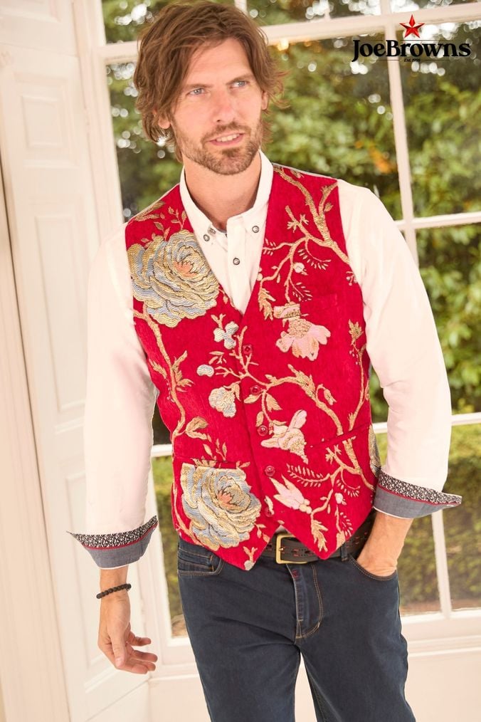 Floral waistcoat for mens online