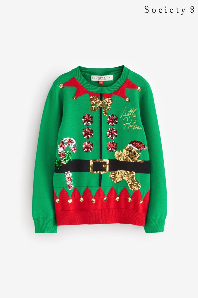 Buy Newborn Boys Newborn Girls Younger Girls Jumpers Society 8 Christmas Jumper Christmasclothing Online AspennigeriaShops