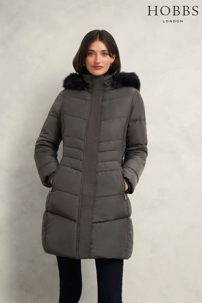 Next womens grey coat hot sale