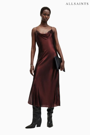 AllSaints Red Hadley Dress (AW5706) | £139