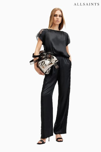 AllSaints Black Mari Jumpsuit (AW5725) | £199