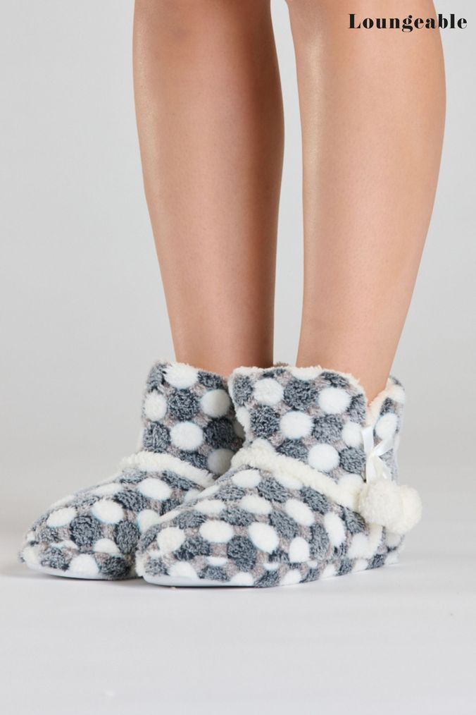 Grey boot slippers womens new arrivals