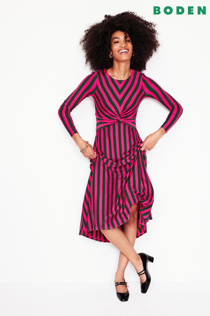Buy Women s Pink Stripe Dresses Online Next UK