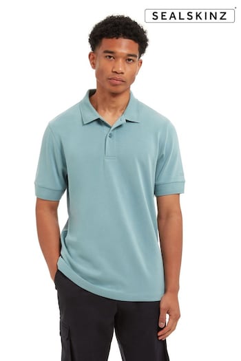 Sealskinz Green Roydon  Soft Touch Polo Shirt (AW6099) | £95