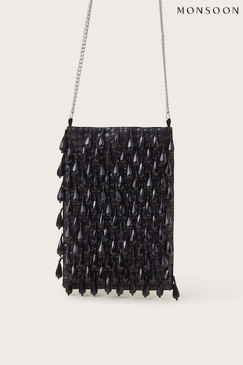 Monsoon Black Tess Tear Drop Phone Bag (AW6812) | £29