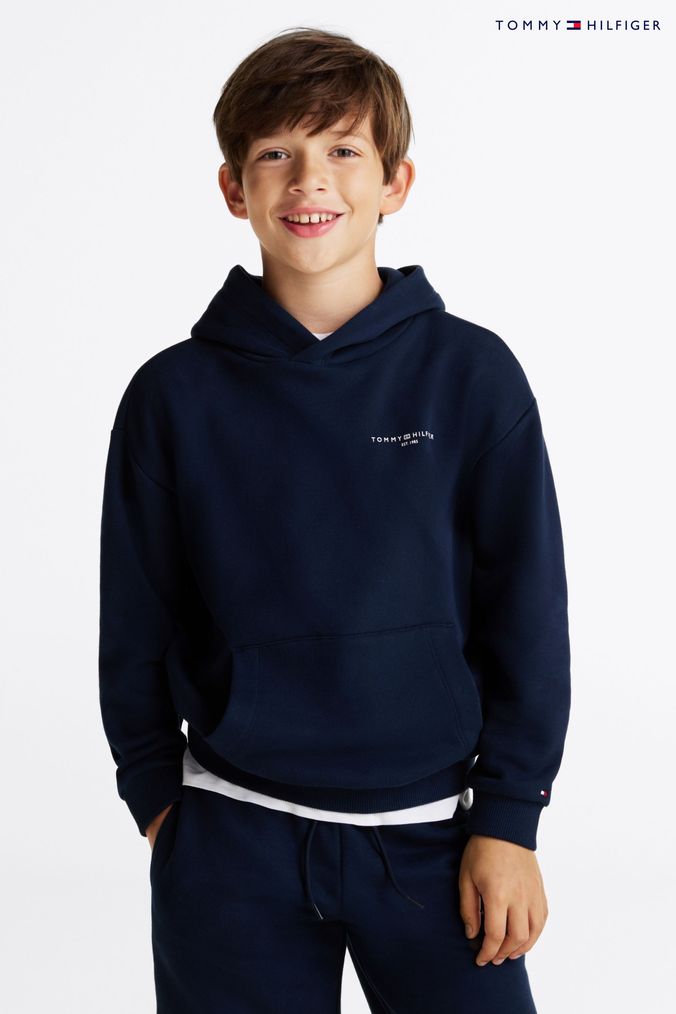 Boys blue hoody top