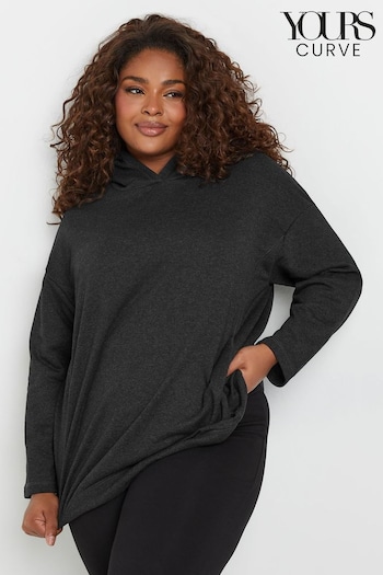 Yours Curve Black Oversized Hoodie (AW8980) | £30