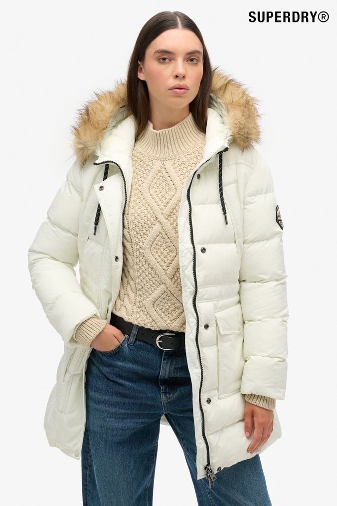 Next white padded coat shop