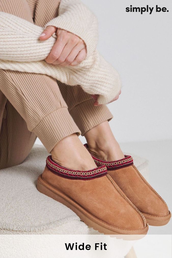 Buy Women s Slippers Wide Footwear Online Next UK