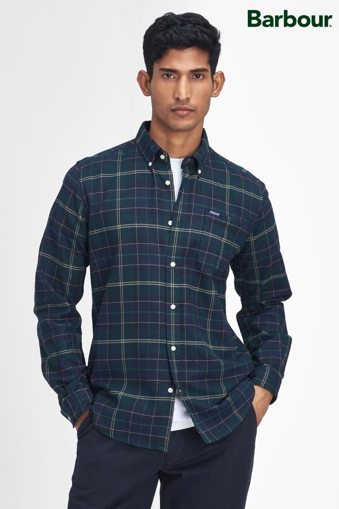 Mens Green Checks Shirts Next Official Site