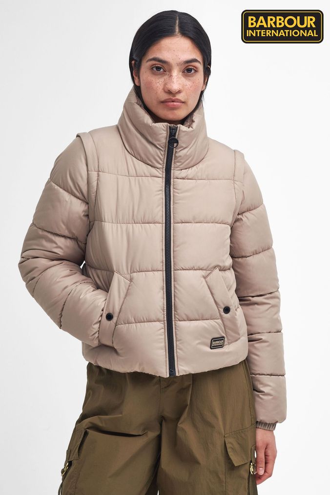 Barbour international brown store