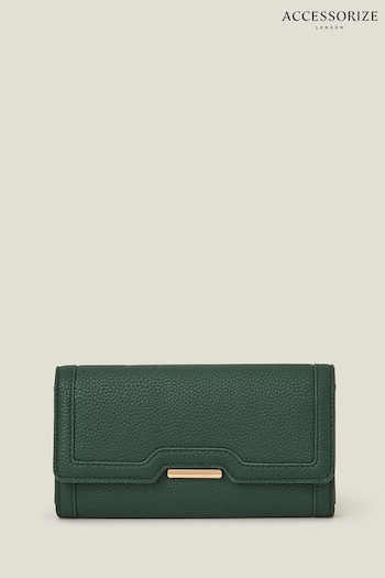 Accessorize Green Metal Detail Faux Leather Purse (AY1955) | £20