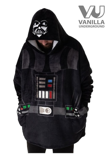 Vanilla Underground Black Mens Star Wars Blanket Hoodie (AY3270) | £44