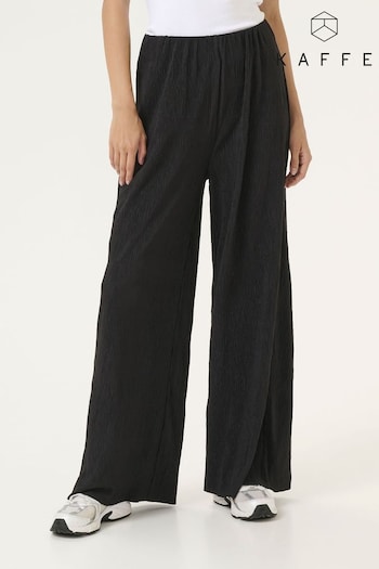 Kaffe KAiben Wide Legs Elastic Waist Black Trousers (AY3520) | £50