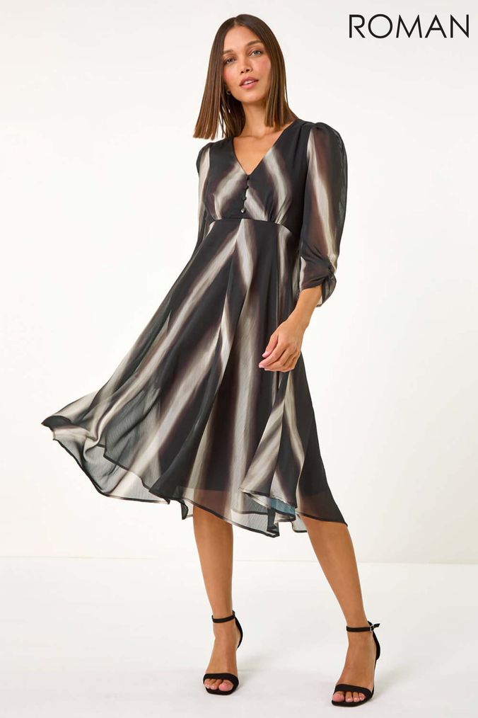 Roman midi dresses top
